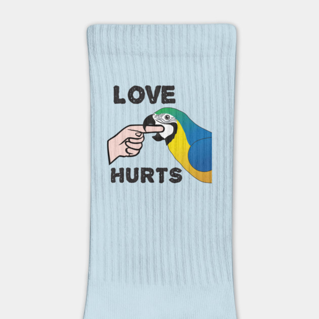 Love Hurts - Blue and Gold Macaw Parrot by Einstein Parrot