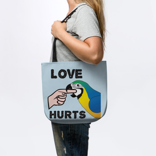 Love Hurts - Blue and Gold Macaw Parrot by Einstein Parrot