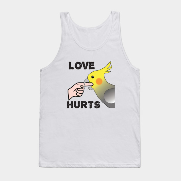 Love Hurts - Cockatiel Male Tank Top by Einstein Parrot