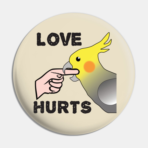 Love Hurts - Cockatiel Male Pin by Einstein Parrot