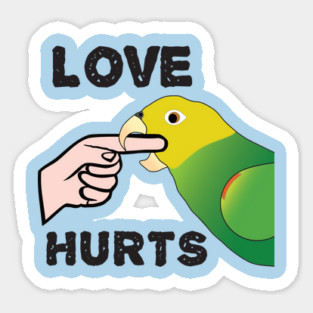 Love Hurts - Double Yellow Headed Amazon Parrot Magnet