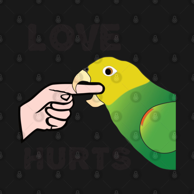 Love Hurts - Double Yellow Headed Amazon Parrot by Einstein Parrot