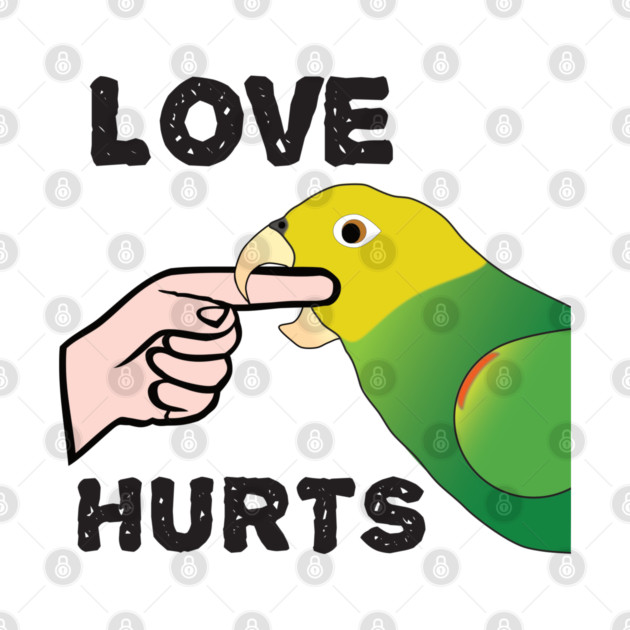 Love Hurts - Double Yellow Headed Amazon Parrot by Einstein Parrot