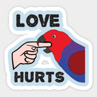 Love Hurts - Eclectus Parrot Female Magnet