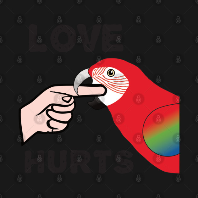 Love Hurts - Greenwing Macaw Parrot by Einstein Parrot