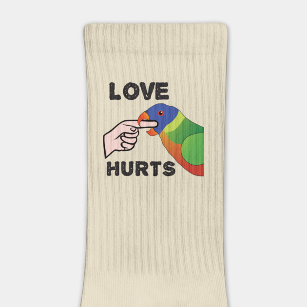 Love Hurts - Rainbow Lorikeet Parrot by Einstein Parrot