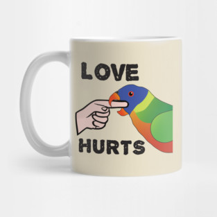Love Hurts - Rainbow Lorikeet Parrot Mug