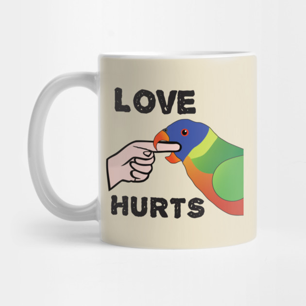 Love Hurts - Rainbow Lorikeet Parrot by Einstein Parrot