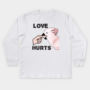 Love Hurts - Moluccan Cockatoo Parrot Kids Long Sleeve T-Shirt