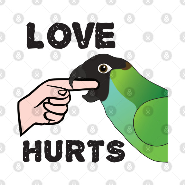 Love Hurts - Nanday Conure Parrot by Einstein Parrot