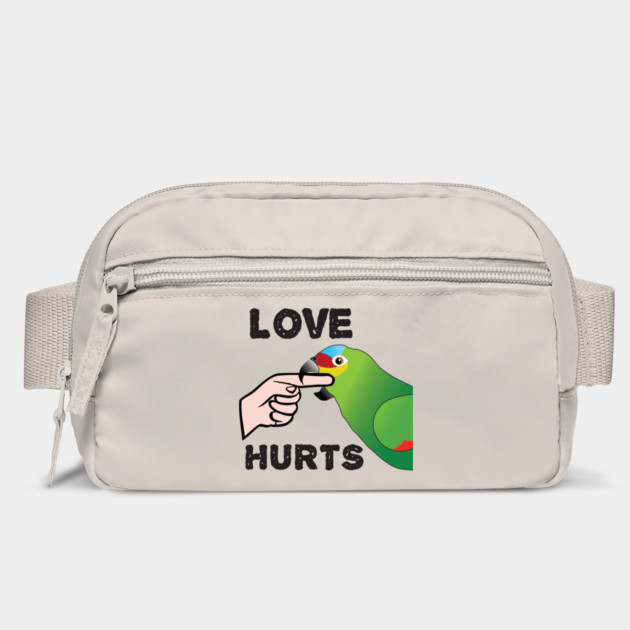 Love Hurts - Red Lored Amazon by Einstein Parrot