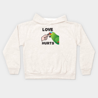 Love Hurts - Red Lored Amazon Kids Hoodie