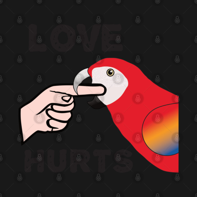 Love Hurts - Scarlet Macaw Parrot by Einstein Parrot
