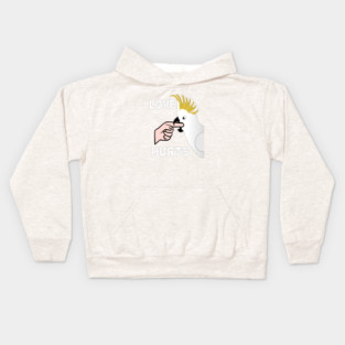 Love Hurts - Sulphur Crested Cockatoo Parrot Kids Hoodie