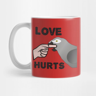 Love Hurts - Timneh African Grey Parrot Mug