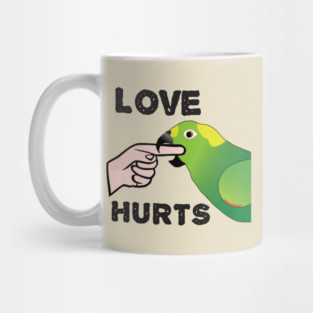 Love Hurts - Yellow Napped Amazon Parrot Mug