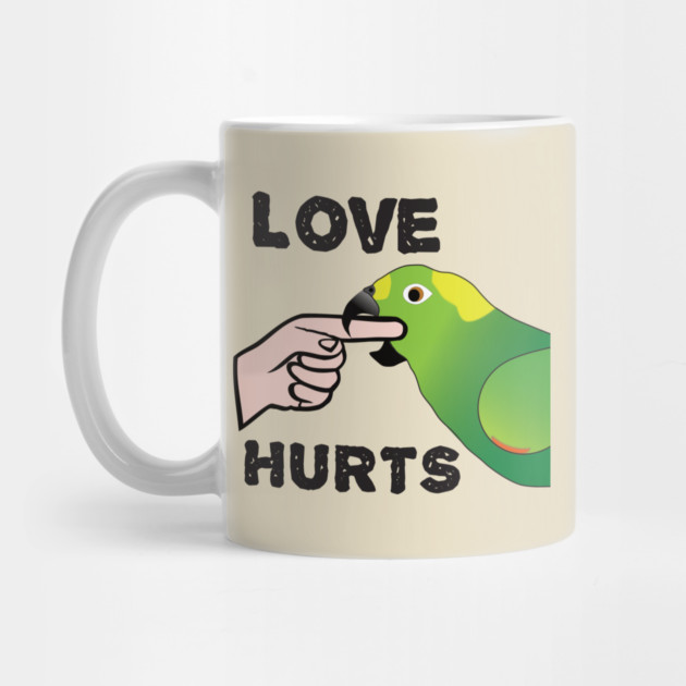 Love Hurts - Yellow Napped Amazon Parrot by Einstein Parrot