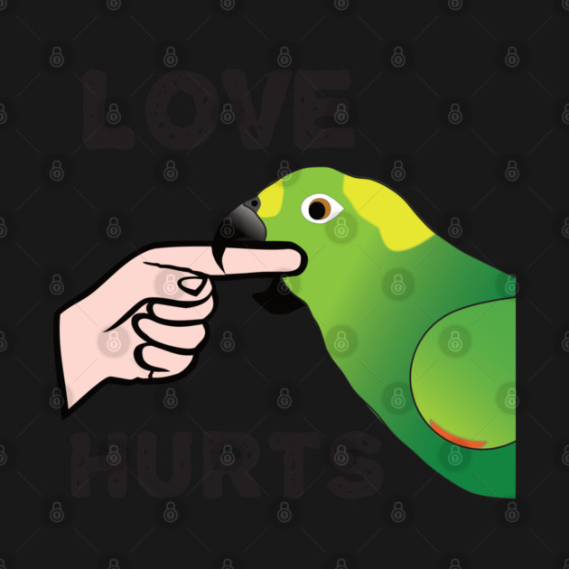 Love Hurts - Yellow Napped Amazon Parrot by Einstein Parrot
