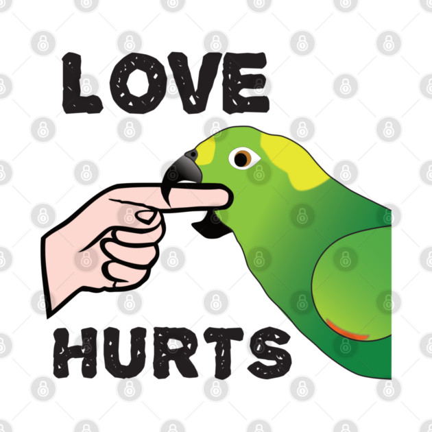 Love Hurts - Yellow Napped Amazon Parrot by Einstein Parrot