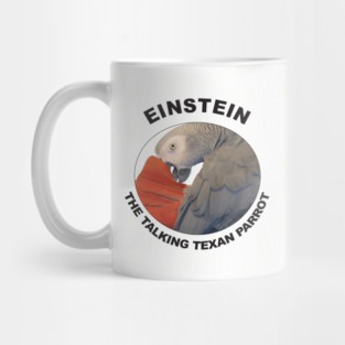 Einstein Parrot African Grey Logo Mug