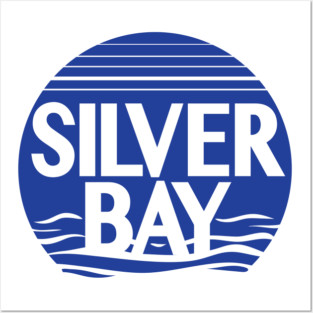 Silver Bay Waves Posters and Art