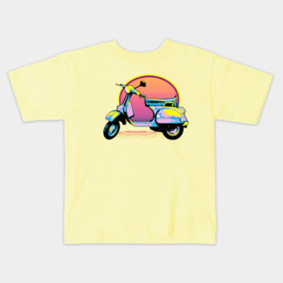 Vespa Sunset Kids T-Shirt