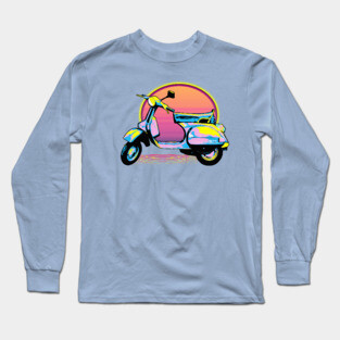 Vespa Sunset Long Sleeve T-Shirt