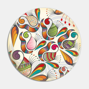 Pattern Paisley Pin