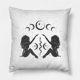Sitting Sister Moon Goddess Pillow