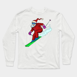 Skiing Long Sleeve T-Shirt