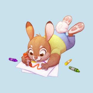 Crayon Bunny T-Shirt