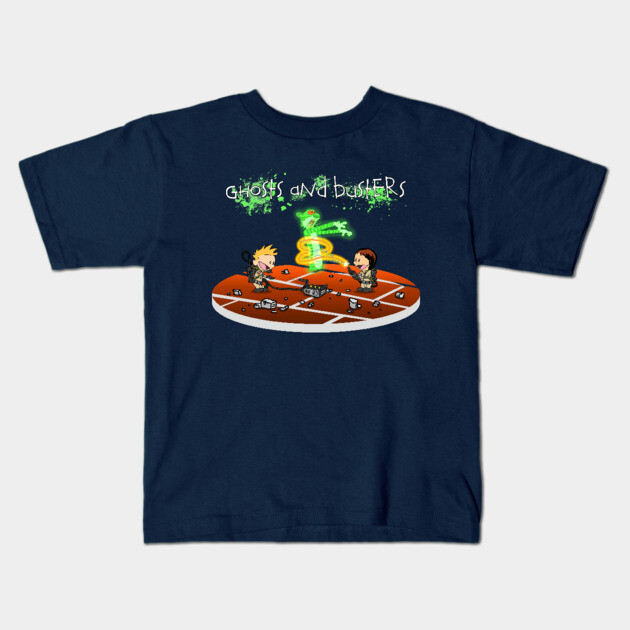 Ghosts and Busters Kids T-Shirt by Apgar Arts