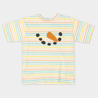 Snowman Mask Kids T-Shirt