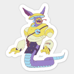 Cyber snake Sticker