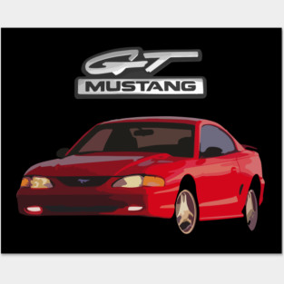 94 Mustang GT Posters and Art