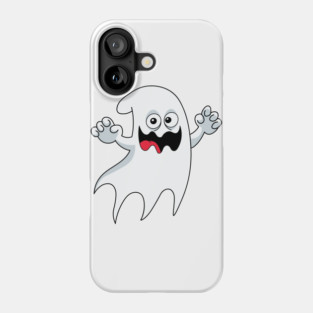 Halloween cute ghost, cartoon ghost, Halloween character Phone Case