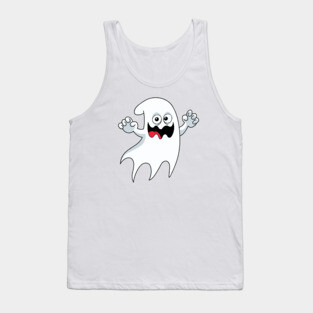 Halloween cute ghost, cartoon ghost, Halloween character Tank Top
