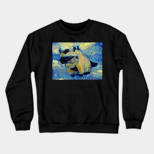 Appa in Flight Avatar the Last Airbender Starry Night Crewneck Sweatshirt