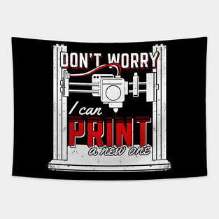 3D Printer Printing Artist Gift Tapestry