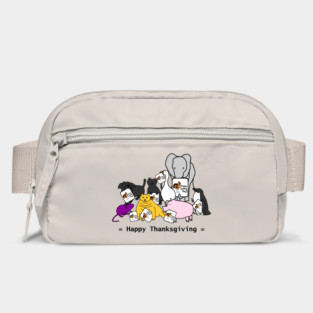 Cute Animals Say Happy Thanksgiving Turkey Day Bag