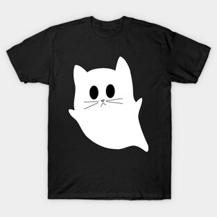 Spooky Cute Ghost Cat T-Shirt