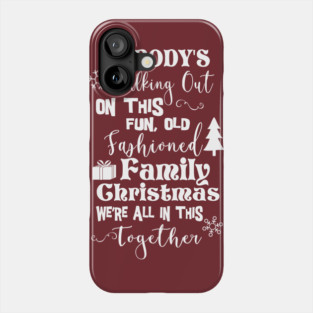 Old Fashioned Family Christmas Phone Case