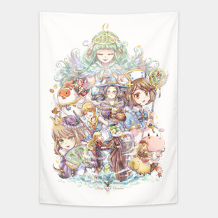 Fantasy Harvest Moon / Story of Seasons Friends of Mineral Town Tapestry