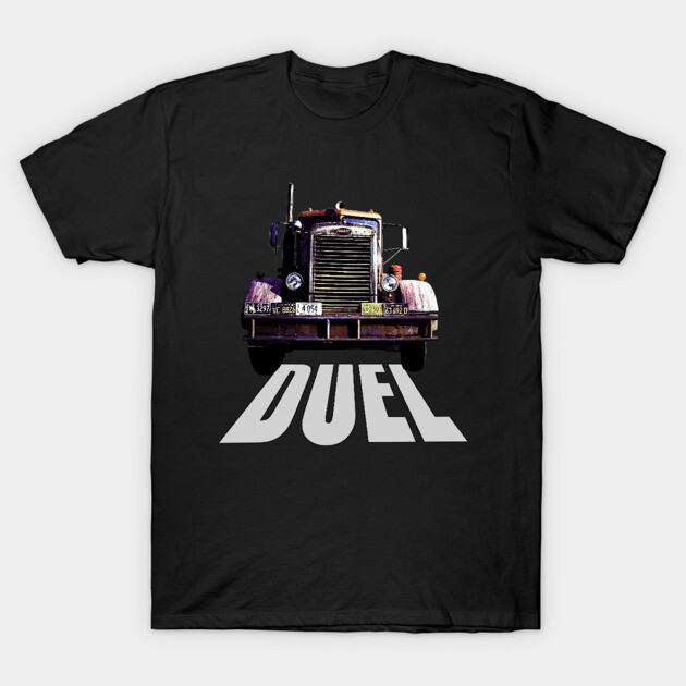 Duel Movie Poster - Peterbilt Truck T-Shirt by MoonwalkerInk