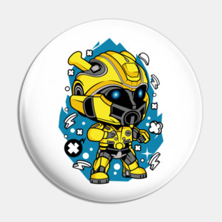 Bumble Bee Pop Art Pin