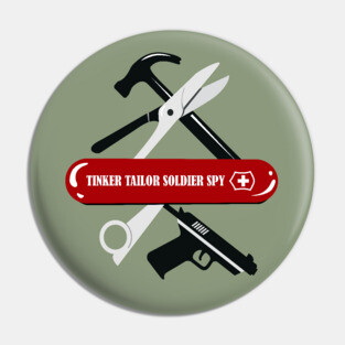 Tinker Tailor Soldier Spy - Alternative Movie Poster Pin