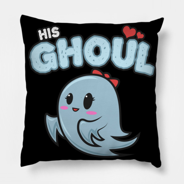 Halloween Costume His Ghoul Ghost for Her Pillow by creative