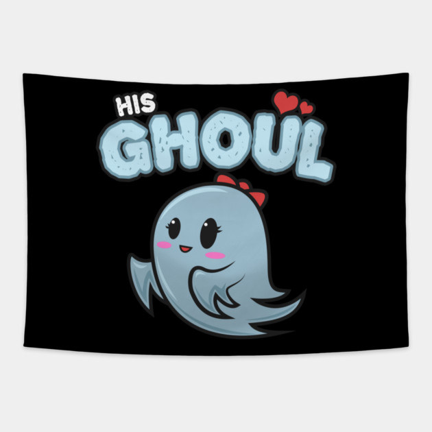 Halloween Costume His Ghoul Ghost for Her Tapestry by creative