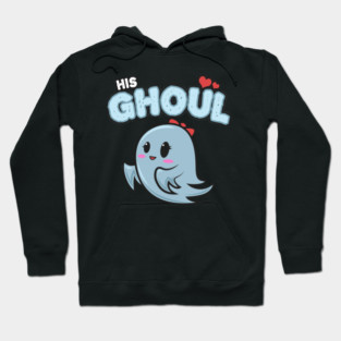 Halloween Costume His Ghoul Ghost for Her Hoodie