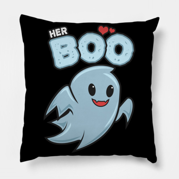 Halloween Costume Her Boo Ghost for Him Pillow by creative